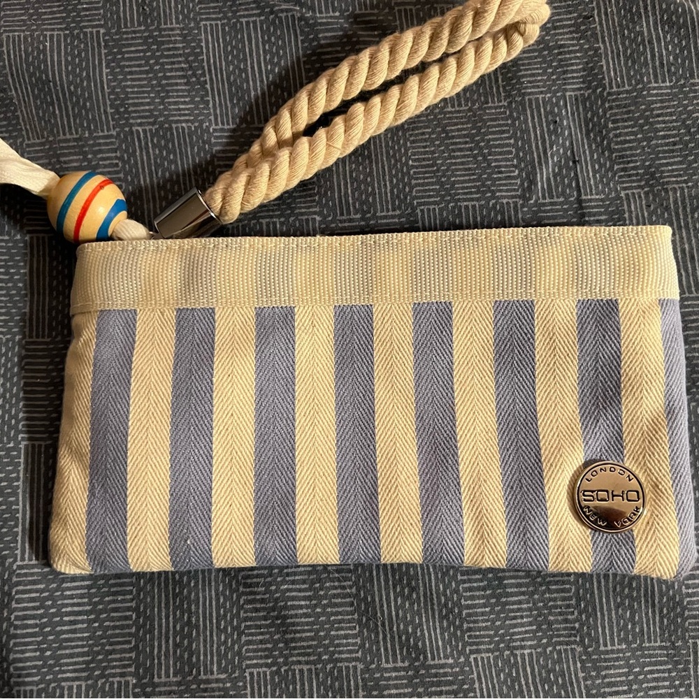 Beach themed wristlet